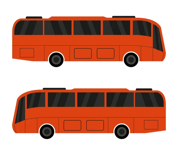 Buss Illustration Vit Bakgrund — Stock vektor