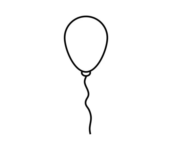 Ilustrace Balónku Bílém Pozadí — Stockový vektor