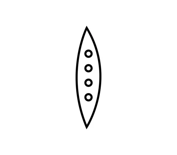 Erbsen Symbol Auf Weißem Hintergrund — Stockvektor