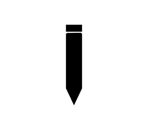 Ceruza Ikon Illusztrált Vektor Fehér Alapon — Stock Vector