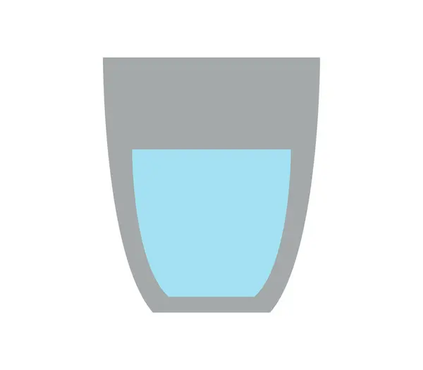 Symbol Glas Des Wasservektors Illustration — Stockvektor