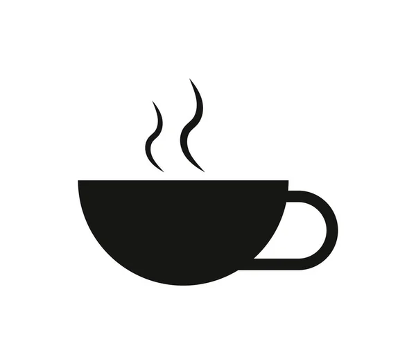 Teetasse Symbol Auf Weißem Hintergrund — Stockvektor