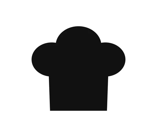 Icono Sombrero Chef Sobre Fondo Blanco — Vector de stock