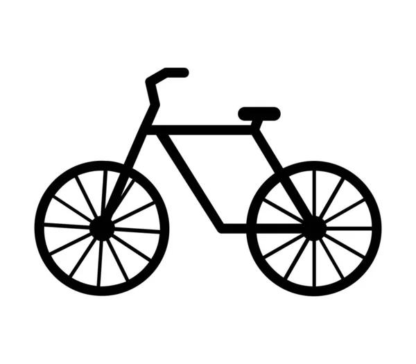 Icono Bicicleta Ilustrado Vector Sobre Fondo Blanco — Vector de stock