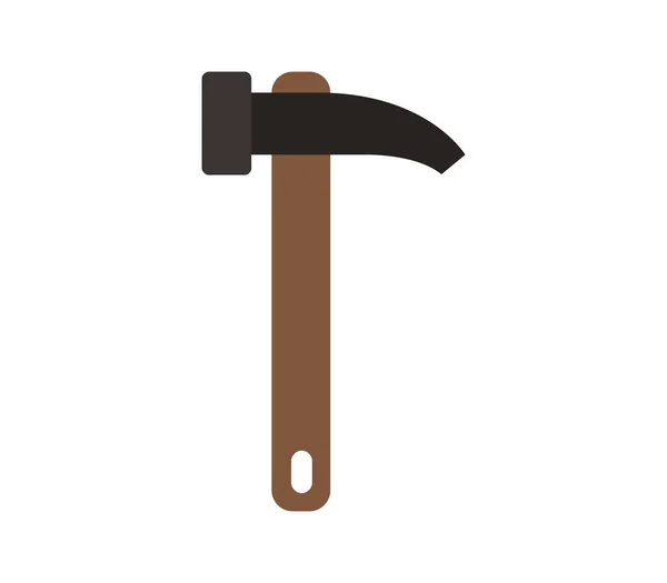Hammer Symbol Auf Weißem Hintergrund — Stockvektor
