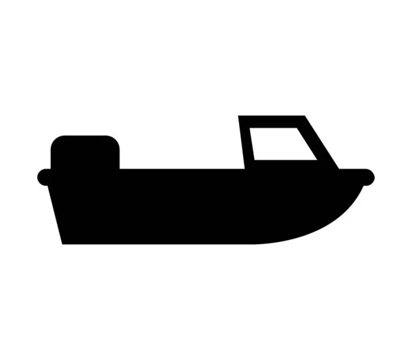 Icono Del Barco Ilustrado Vector Sobre Fondo Blanco — Archivo Imágenes Vectoriales