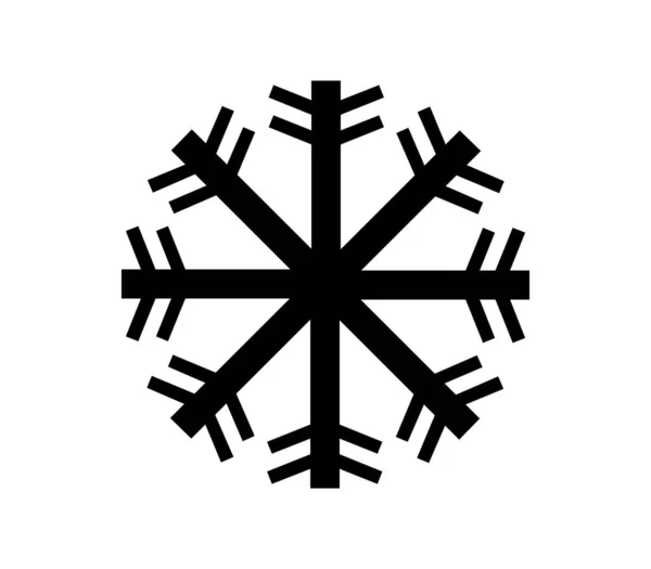 Snowflake Icon Illustrated Vector White Background — Διανυσματικό Αρχείο