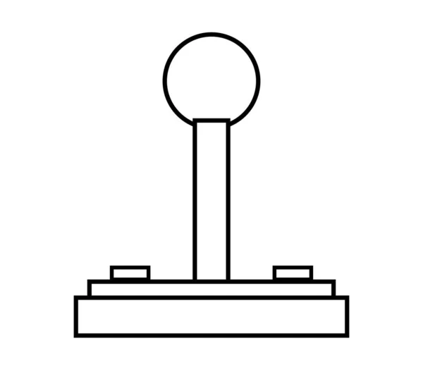Joy Pad Symbol Auf Weißem Hintergrund — Stockvektor