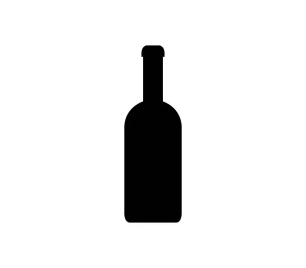 Weinglas Symbol Vektor Auf Weißem Hintergrund Dargestellt — Stockvektor
