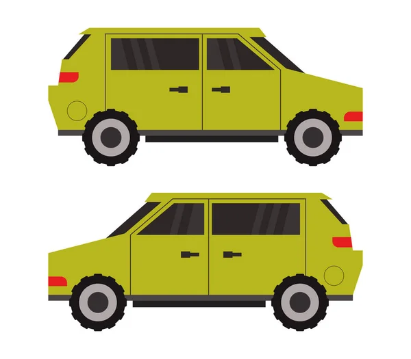 Illustration Voiture Sur Fond Blanc — Image vectorielle