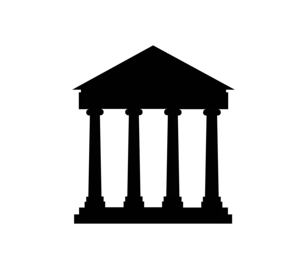 Значок Банка Белом Фоне — стоковый вектор