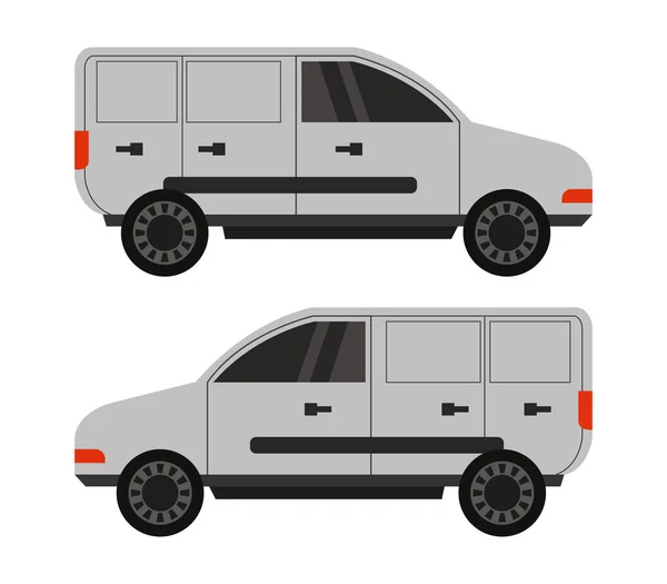 Иллюстрация Фургона Белом Фоне — стоковый вектор