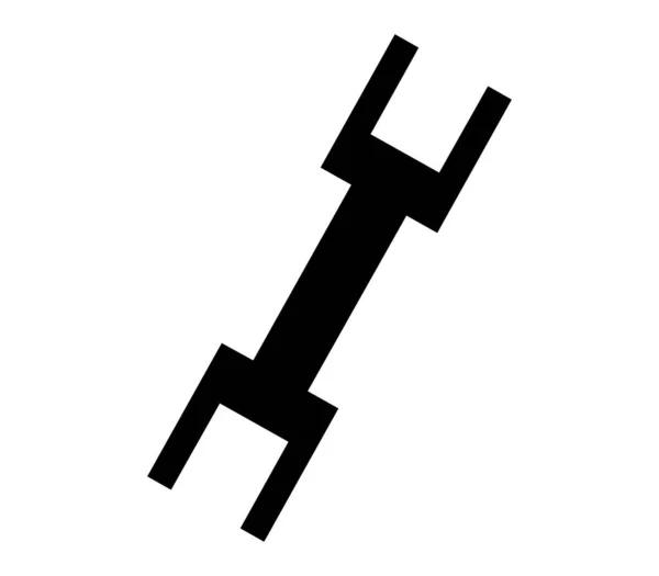 Ikona Klíče Ilustrovaná Vektoru Bílém Pozadí — Stockový vektor