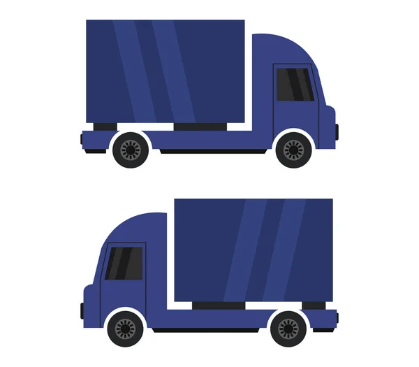 Camion Illustrazione Sfondo Bianco — Vettoriale Stock