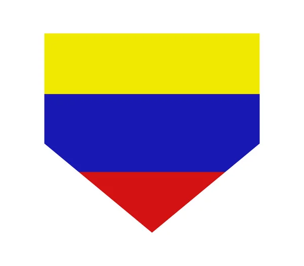 Bandiera Venezuela Sfondo Bianco — Vettoriale Stock