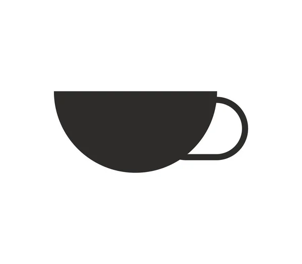 Kaffeetasse Symbol Auf Weißem Hintergrund — Stockvektor