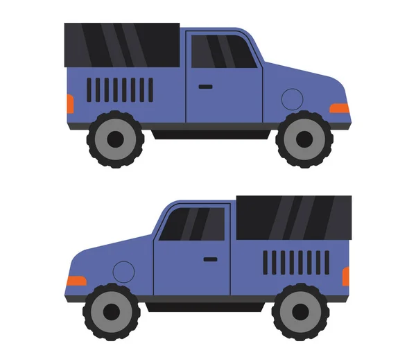 Auto Een Witte Achtergrond Vector Illustratie — Stockvector