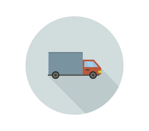 Ilustrace Kamionu Bílém Pozadí — Stockový vektor