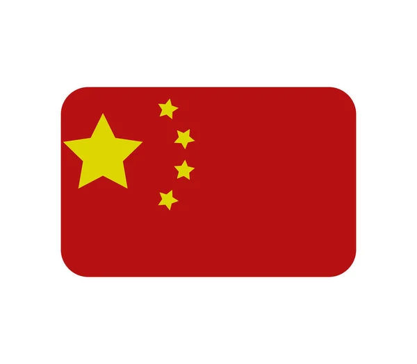 Texture Colorata Della Bandiera Della Cina — Vettoriale Stock