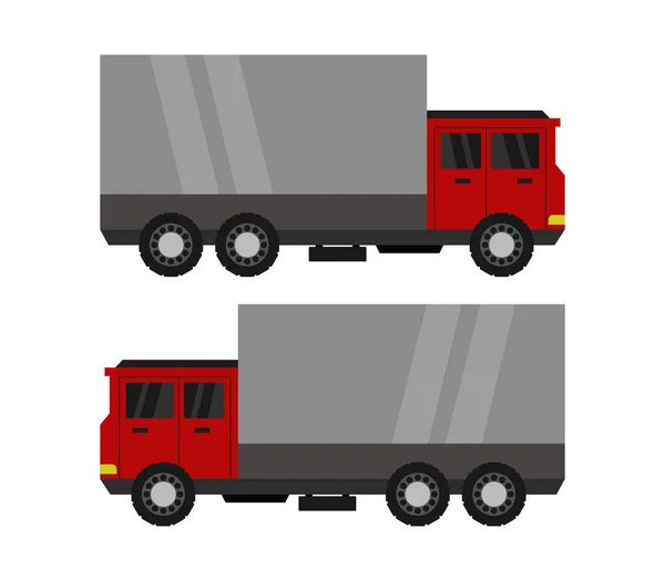 白色底座的货车 — 图库矢量图片