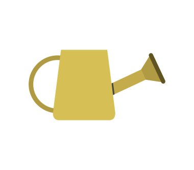 Beyaz arka plan üzerinde sulama tenekesi simgesini