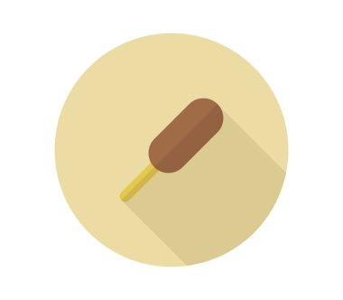 Beyaz arkaplanda dondurma simgesi