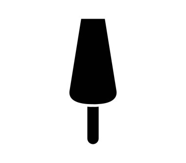 beyaz arkaplanda vektör olarak dondurma simgesi