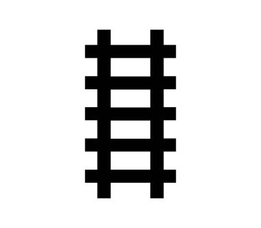 Merdiven simgesi beyaz arkaplanda vektör ile gösterilmiştir