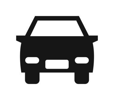 Beyaz arkaplanda araba çizimi