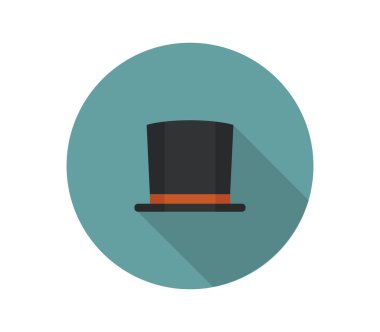 Beyaz arkaplanda şapka simgesi