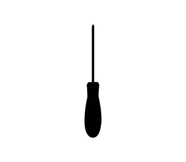 tornavida simgesi beyaz arkaplanda vektör ile gösterilmiştir