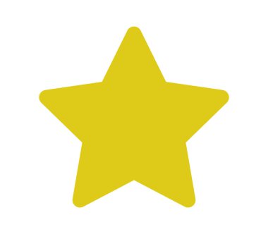 yıldız simgesi vektör illüstrasyonu