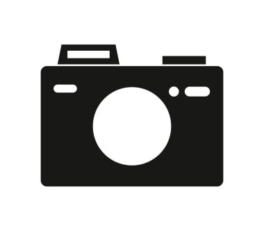 Beyaz arkaplanda kamera simgesi