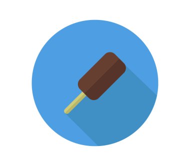 Beyaz arkaplanda dondurma simgesi