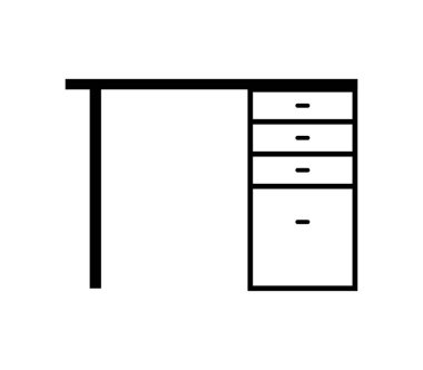 Resepsiyon simgesi beyaz arka plan üzerinde