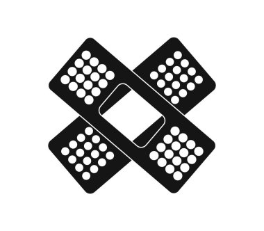 beyaz arkaplanda alçı simgesi