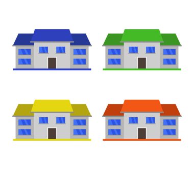 Beyaz arkaplanda ev simgesi