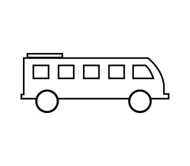 beyaz arkaplan üzerindeki bus illüstrasyonu