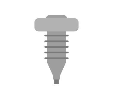 beyaz arkaplanda vida simgesi