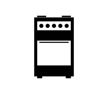fırın ikonu vektör illüstrasyonu