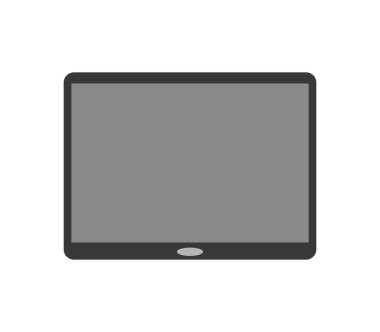 beyaz arkaplandaki tablet simgesi