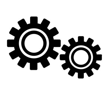 Beyaz arkaplanda düz simge tırmıkla, vektör illüstrasyonu