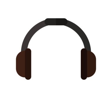 Beyaz arkaplanda kulaklık simgesi