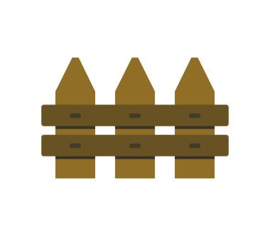 Beyaz arkaplanda çit simgesi