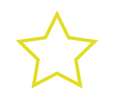 yıldız simgesi vektör illüstrasyonu