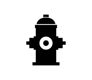 Beyaz arkaplanda yangın musluğu simgesi