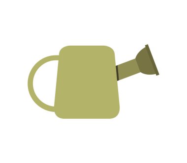 Beyaz arka plan üzerinde sulama tenekesi simgesini