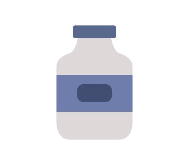 Beyaz arkaplanda kavanoz simgesi