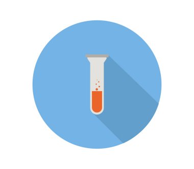 Beyaz arkaplanda test tübü simgesi