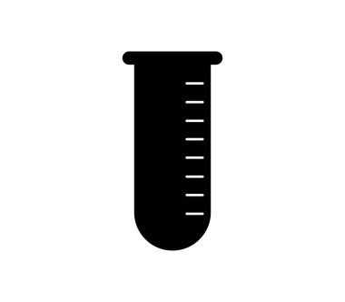 Beyaz arkaplanda test tübü simgesi